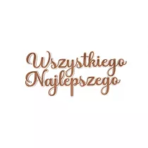 Cresco Drewniany napis - Wszystkiego najlepszego 5szt 5 szt.