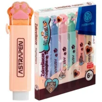 Zakrelacze z apkami Astrapen Animals Choco 6 kolorw