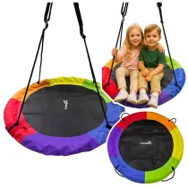 Hu�tawka ogrodowa bocianie gniazdo kolorowa 100cm LeanToys