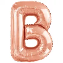 Amscan Balon foliowy litera B r�owe z�oto 59x86cm