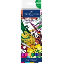 Faber-Castell Pisak akwarelowy goldfaber aqua dwustronny zestaw graffiti 6 szt.