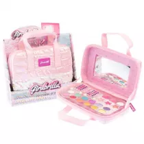 Torba Make up z wyposa�eniem jasno r�owa Nice