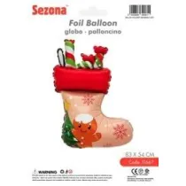 Balon Bo�e Narodzenie Skarpeta �wi�teczna 83x54cm