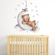 Naklejki na �cian� do pokoju dziecka mi� na ksi�y