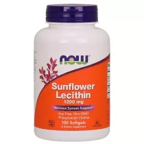 Now Foods Lecytyna sonecznikowa 1200 mg suplement diety 100 kaps.