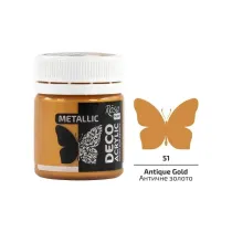 Rosa Farba akrylowa metaliczna antique gold 51 20ml