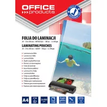 Folia do laminowania A4 Office Products  2x100mikr byszczca 100szt. transparentna
