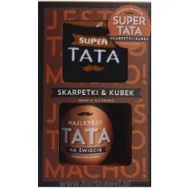 Pan Dragon Zestaw Kubek + skarpety So macho Tata