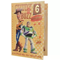 Kukartka Karnet B6 DS-007 Urodziny 6 Toy Story