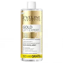 Eveline Cosmetics Gold Lift Expert luksusowy przeciwzmarszczkowy pyn micelarny 500 ml