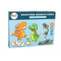 Puzzle magnetyczne z motywem dinozaur�w LeanToys