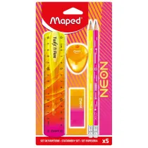 Zestaw artukuw szkolnych neon 5el MAPED