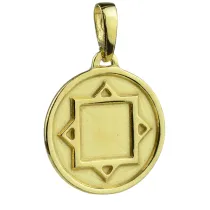 Sotis Amulet Ochronny Thurisaz Ag925 + Au 24kar, 3,8g