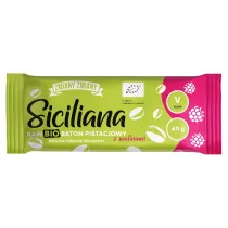 Zmiany Zmiany Baton pistacjowy z malinami "siciliana raw" bezglutenowy 40 g Bio