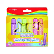 Pbs Connect Farby plakatowe w sztyfcie pastel 10g 6 kolorw 6 x 10 g