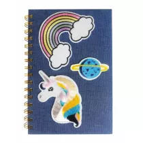 Starpak Notes na spirali A5 Jeans Unicorn