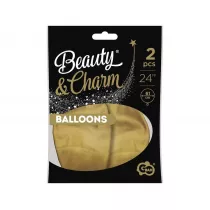 Godan Balony Beauty&Charm platynowe z�ote 61cm