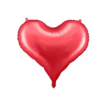PartyDeco Balon foliowy Serce czerwony 75x64.5cm