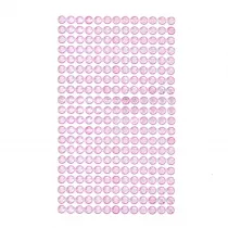 Dalprint Kryszta�ki samoprzylepne Light pink 6 mm 260 szt.
