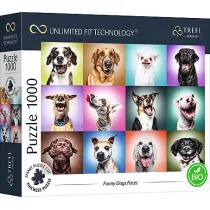 Puzzle 1000 el. Funny Dogs Faces Trefl