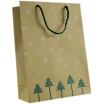 Torebka EKO 24x16cm choinki i p�atki �niegu