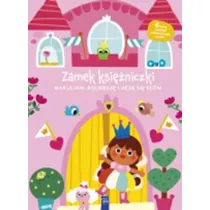 Naklejam koloruj�, ucz� si� s��w Zamek ksi�niczki