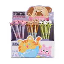 Cresco O��wek okr�g�y HB z gumk� Small Animals (36 szt)