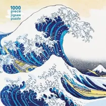 Puzzle 1000 el. Wielka fala w Kanagawie Hokusai Katsus Flame Tree