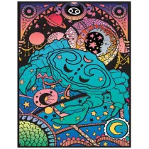 Kolorowanka welwetowa A4 Zodiak Rak