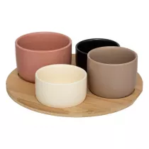 Secret de Gourmet Zestaw do przeksek 4 miski Wavy Colors
