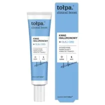 Topa Krem nawilajcy do twarzy Clinical Boost Kwas hialuronowy + Olej CBD 40 ml