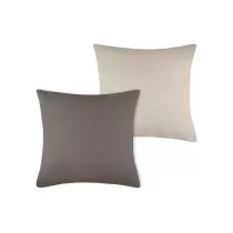 Stof Poduszka Duo 50x50 taupe jasnobeowa