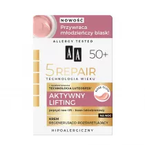 Aa Technologia Wieku 5Repair 50+ Aktywny Lifting krem na noc regenerujco-rozwietlajcy 50 ml