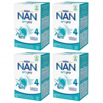 Nestle Nan Optipro 4 Mleko modyfikowane junior dla dzieci po 2. roku Zestaw 4 x 650 g