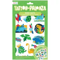 Tatuae zmywalne Tattoo Palooza - Dinozaury Kolorowe Baloniki
