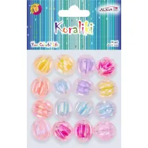 Aliga Koraliki plastikowe 11mm 16 szt