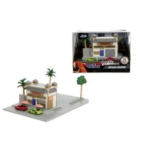 Kawiarnia Diorama Toretto JADA F&F +2 metalowe pojazdy Simba