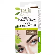 Delia Pudrowa henna do brwi 3.1 Czarny Br�z 4 g