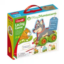 Montessori. Wizanka sznurowanka. Zwierztka Quercetti