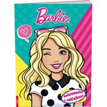 Barbie. Kolorowanka z naklejkami