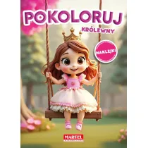 Kolorowanka Pokoloruj krlewny z naklejkami