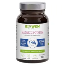 Biowen Magnez 4X z Potasem - suplement diety 100 kaps.