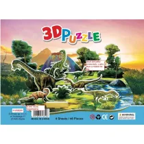 Puzzle 3D 46 el. Dinozaury O-press