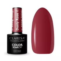 Claresa Soak Off UV/LED Dusty Rose lakier hybrydowy 004 5 g