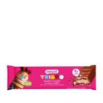 Smileat Triboo, Wafelek z nadzieniem kakaowym w mlecznej czekoladzie 40 g Bio