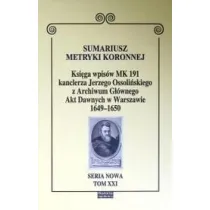 Sumariusz metryki koronnej T.XXI