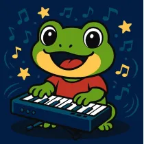 Malowanie po numerach - �aba z pianinem Kids Ideyka