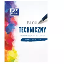 Oxford Blok techniczny A3 biay 10 kartek 10 szt.
