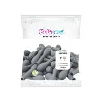 GoParty Balony lateksowe Pastel szare 12cm