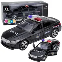 Auto jednostki specjalnej SWAT czarne LeanToys